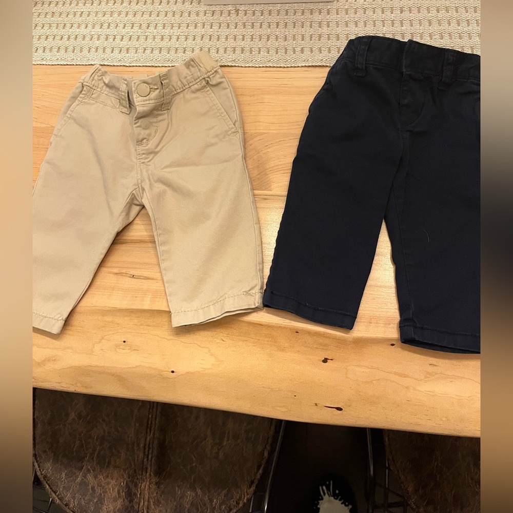 GAP Kids Tan and Navy Casual Bottoms